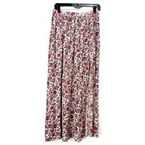 Patrons of Peace Maxi Skirt Women Sz M Floral Paisley Lightweight Flowy 1188T